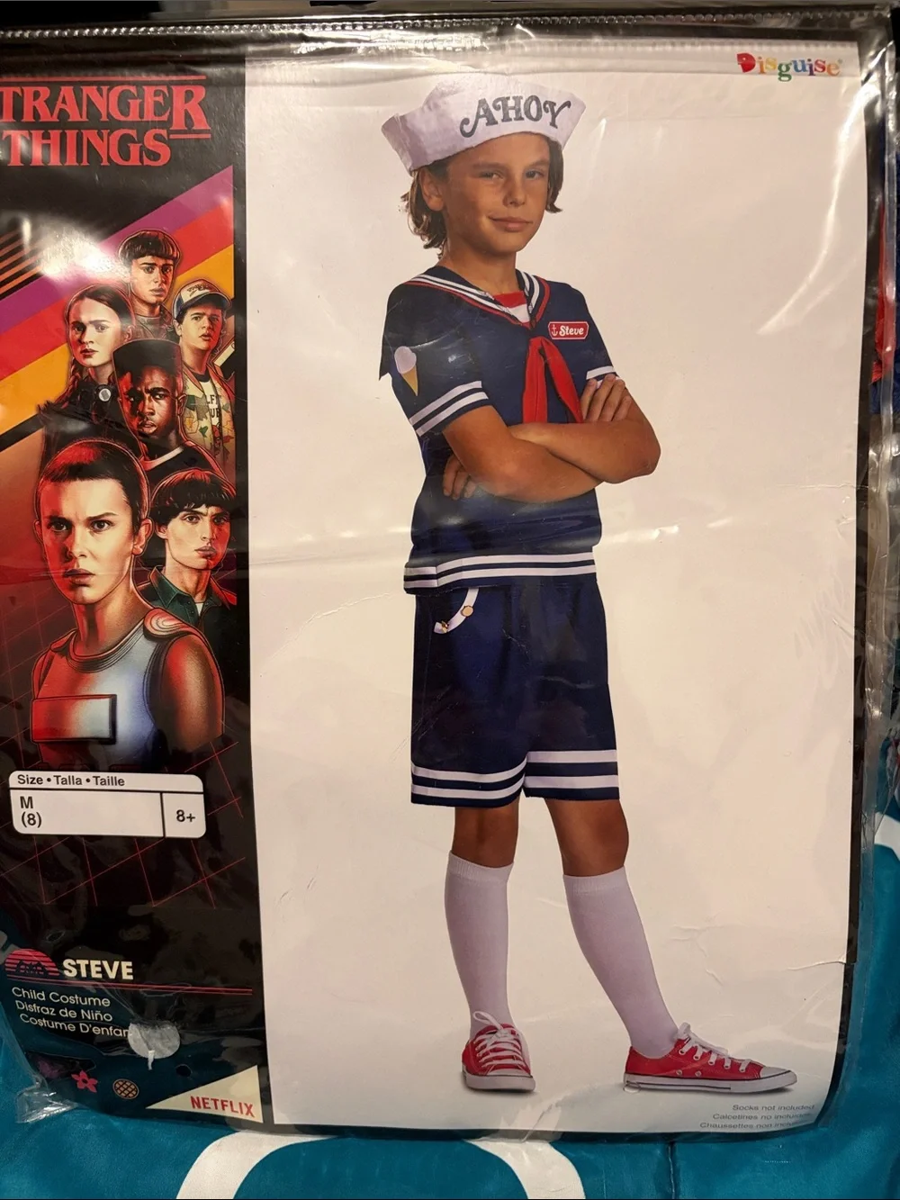 Stranger Things Steve Blue Sailor Kids Costume